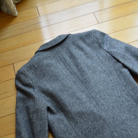 Pendleton Vintage Gray Wool Herringbone Preppy Academia Blazer Jacket Size 2 - Picture 11 of 15
